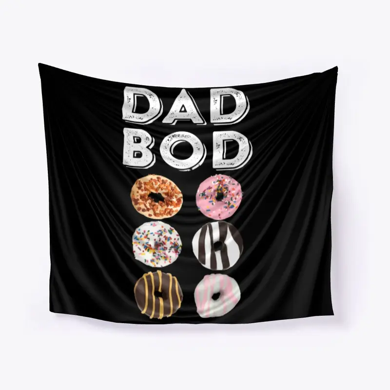 Dad Bod Funny Donut Six Pack Daddy Gym