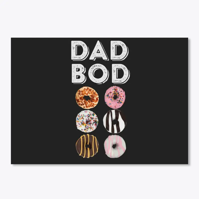 Dad Bod Funny Donut Six Pack Daddy Gym