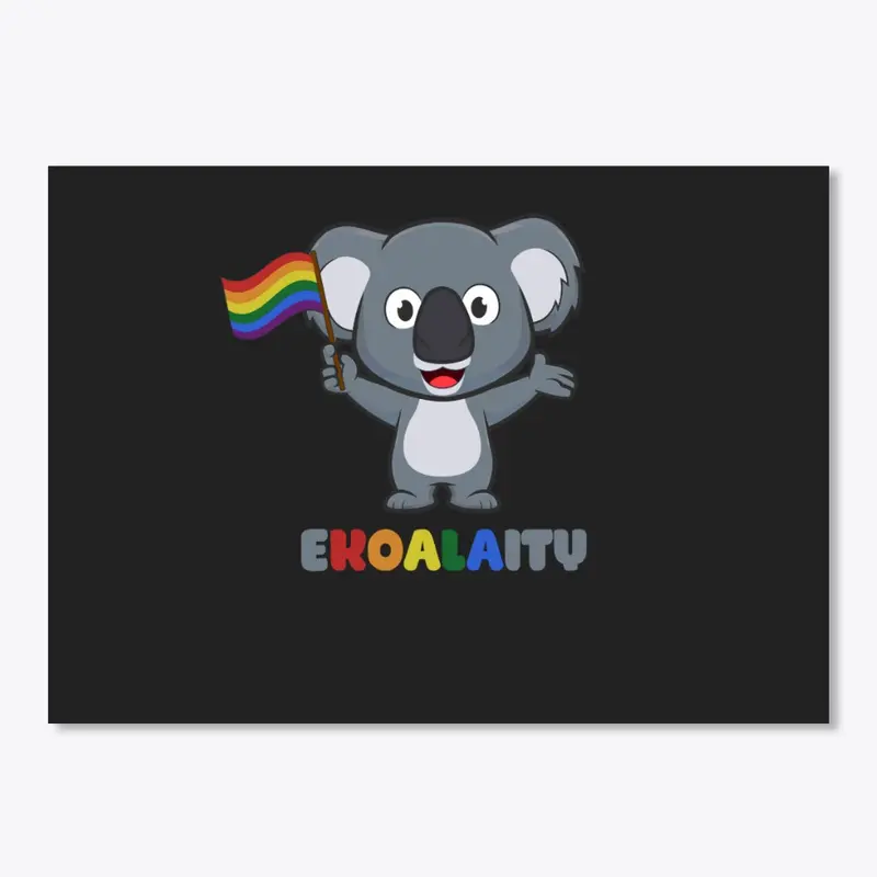 CUTE KOALA Rainbow Flag Gay Pride