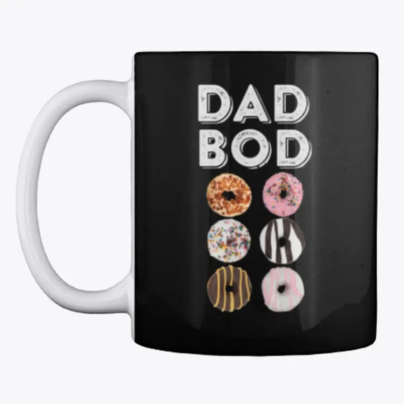 Dad Bod Funny Donut Six Pack Daddy Gym