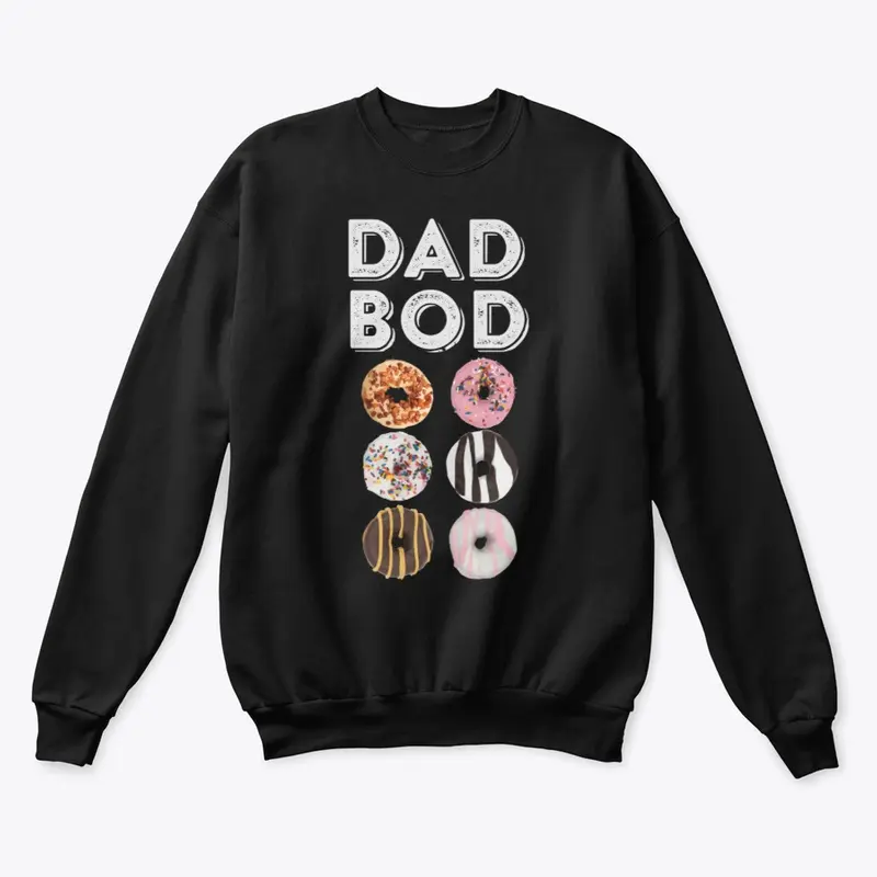 Dad Bod Funny Donut Six Pack Daddy Gym