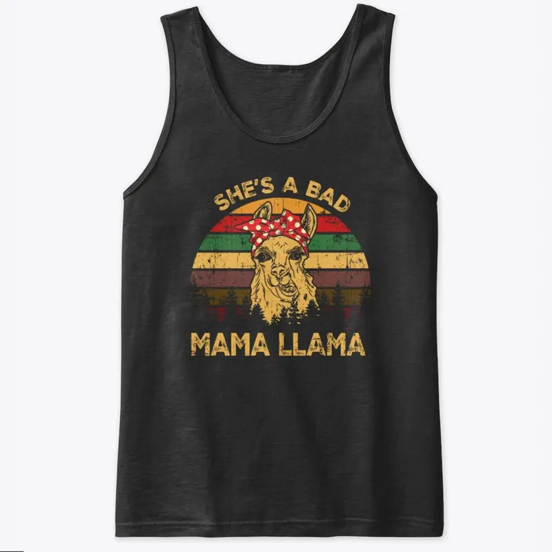 Vintage She Is Bad Mama Llama