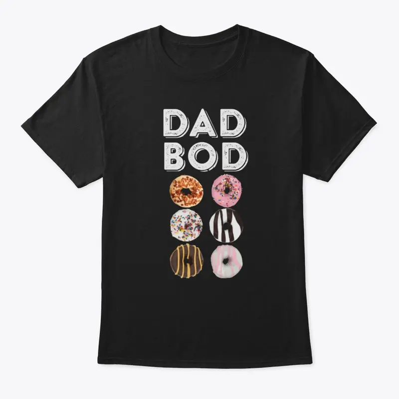 Dad Bod Funny Donut Six Pack Daddy Gym