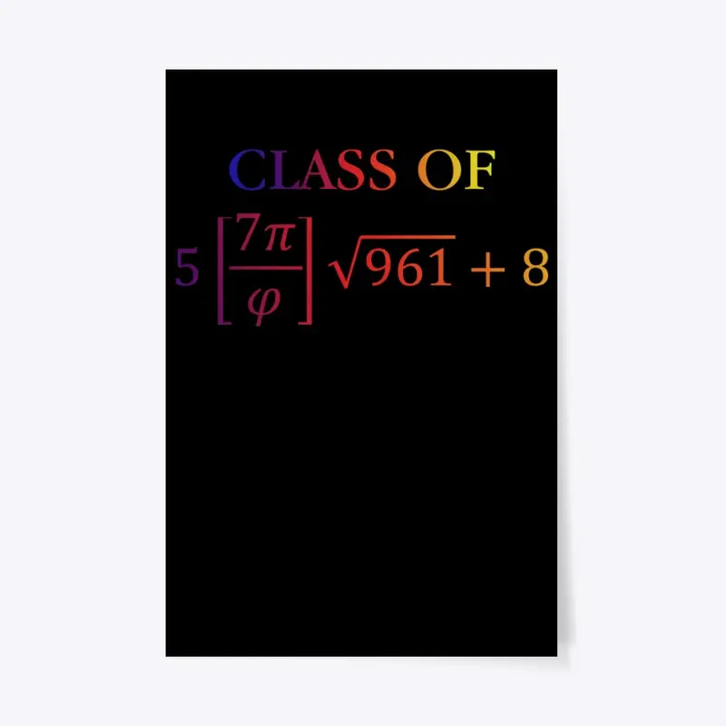 Class of 2023 Funny Math Pi 8th Grade 